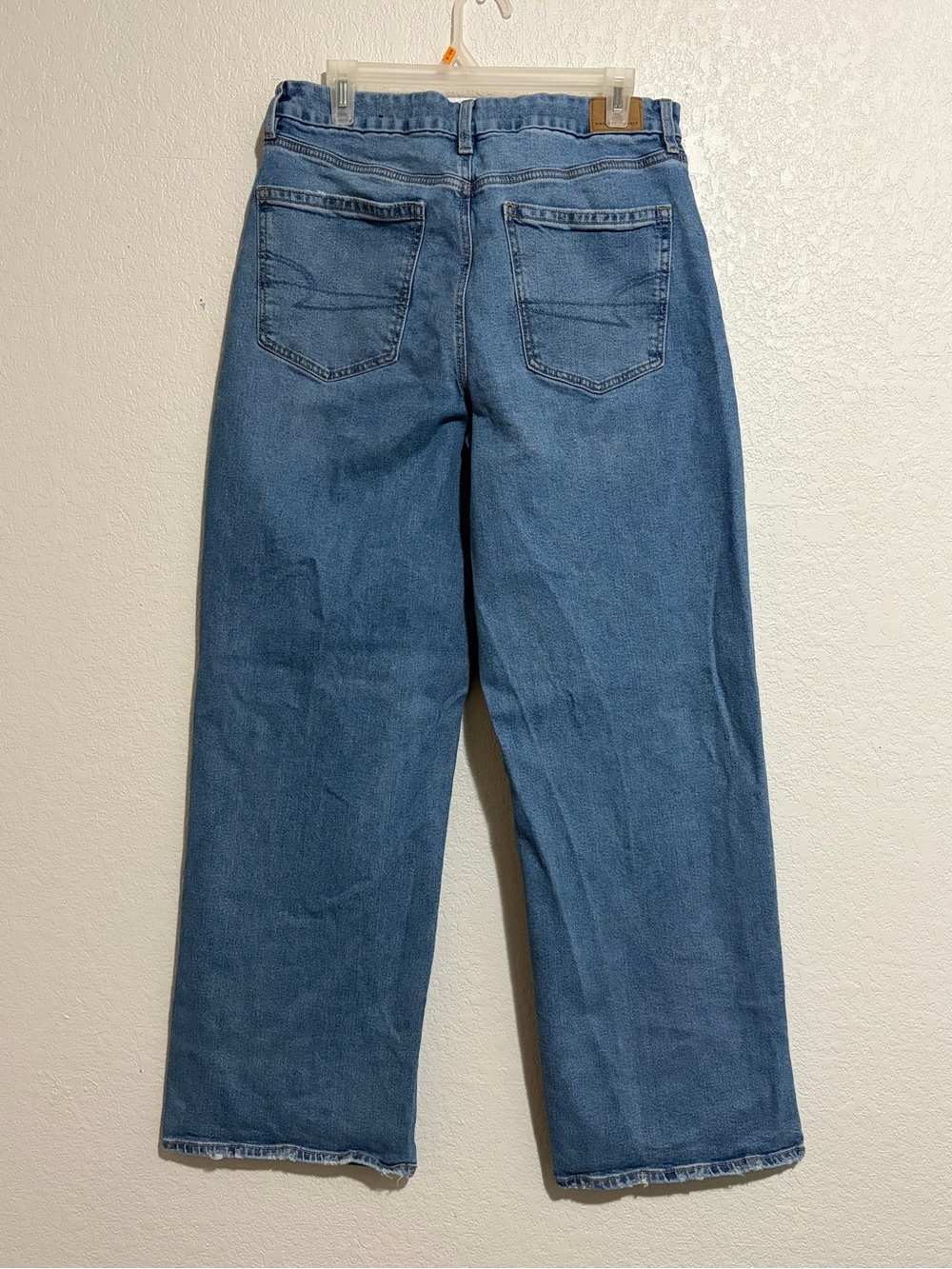 American Eagle Light Wash Straight Long Jeans - Picture 3 of 6